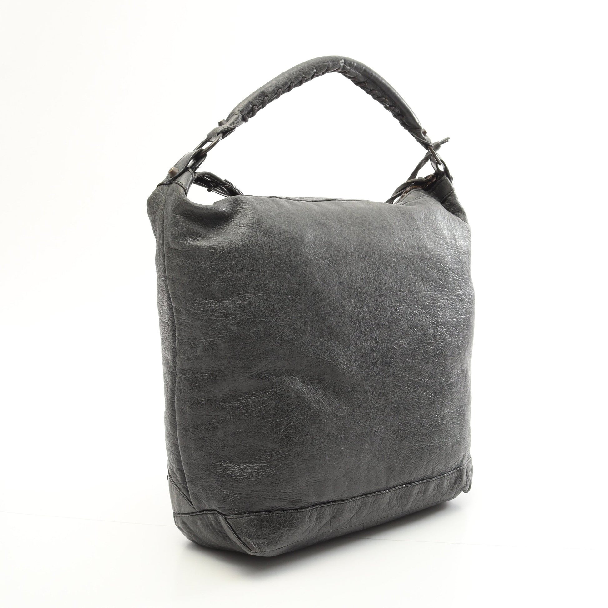ザ デイ エディターズバッグ ワンショルダーバッグ レザー グレー バレンシアガ バッグ BALENCIAGA