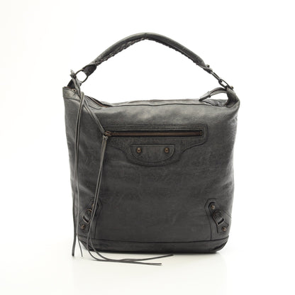 ザ デイ エディターズバッグ ワンショルダーバッグ レザー グレー バレンシアガ バッグ BALENCIAGA