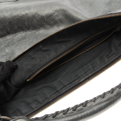 ザ デイ エディターズバッグ ワンショルダーバッグ レザー グレー バレンシアガ バッグ BALENCIAGA