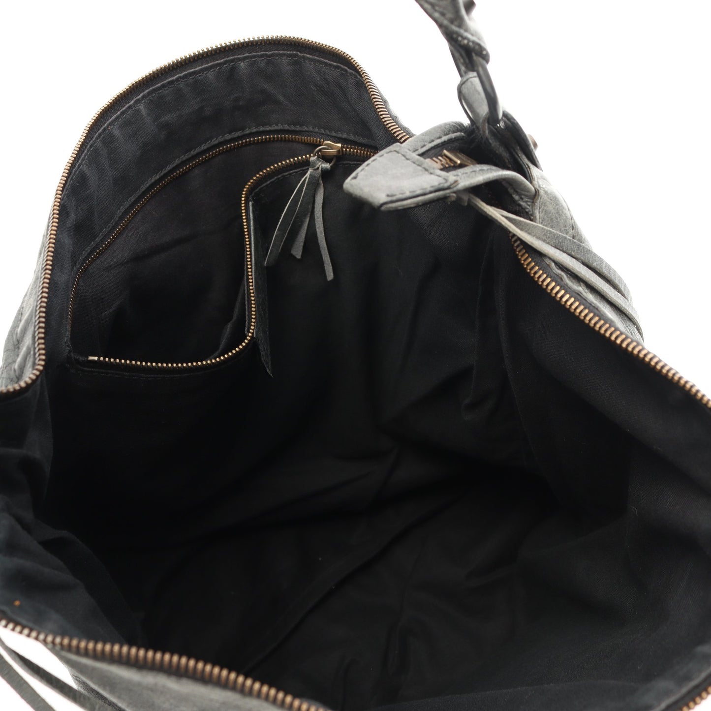 ザ デイ エディターズバッグ ワンショルダーバッグ レザー グレー バレンシアガ バッグ BALENCIAGA