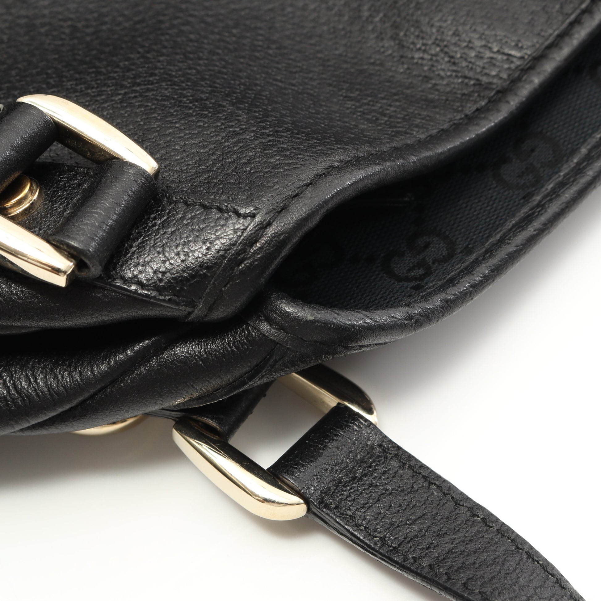 アビー ショルダーバッグ レザー ブラック グッチ バッグ GUCCI