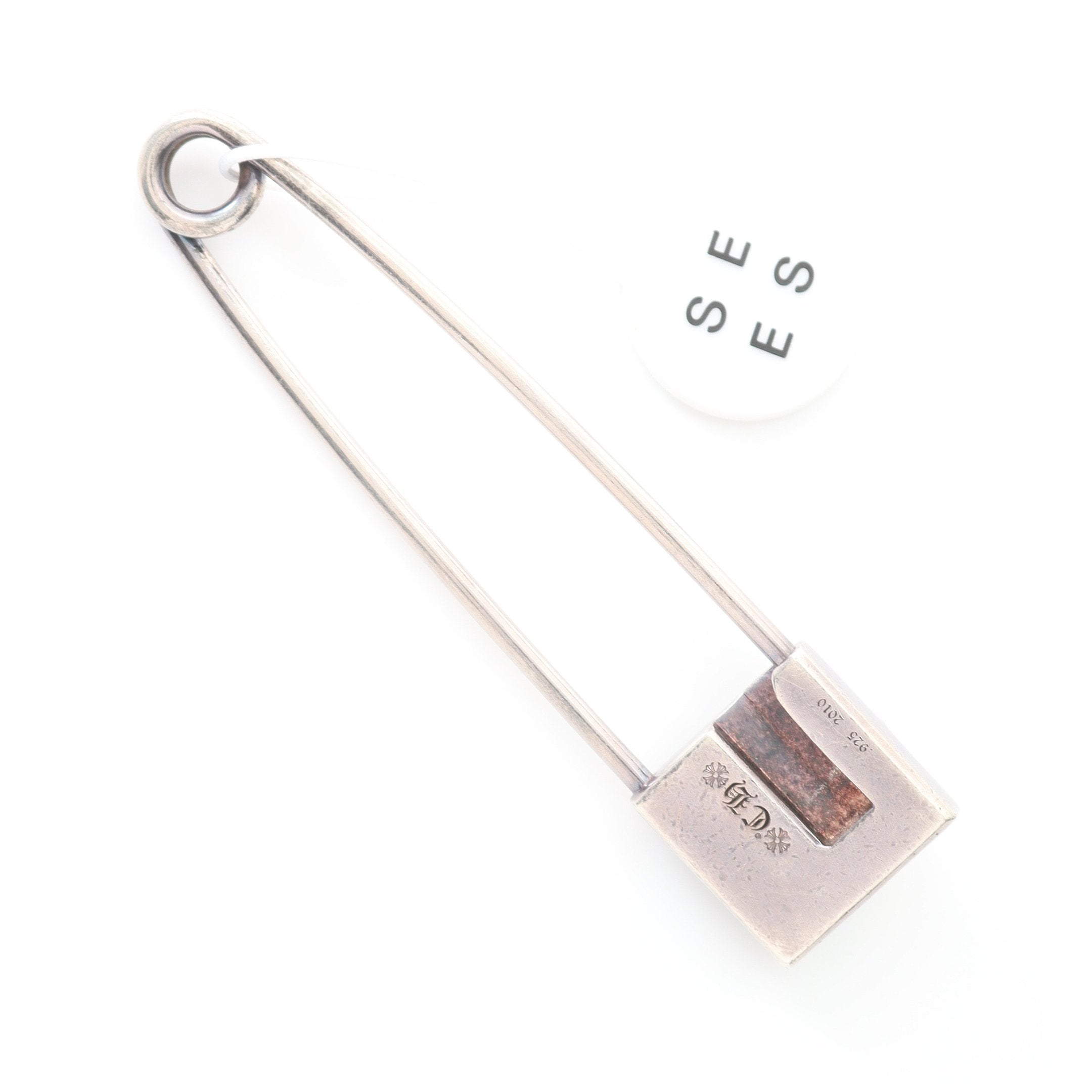 原本あり【美品】クロムハーツ セーフティピン ラージ SV925 シルバー エクストララージ セーフティピン ペンダントトップ SV925 シルバー