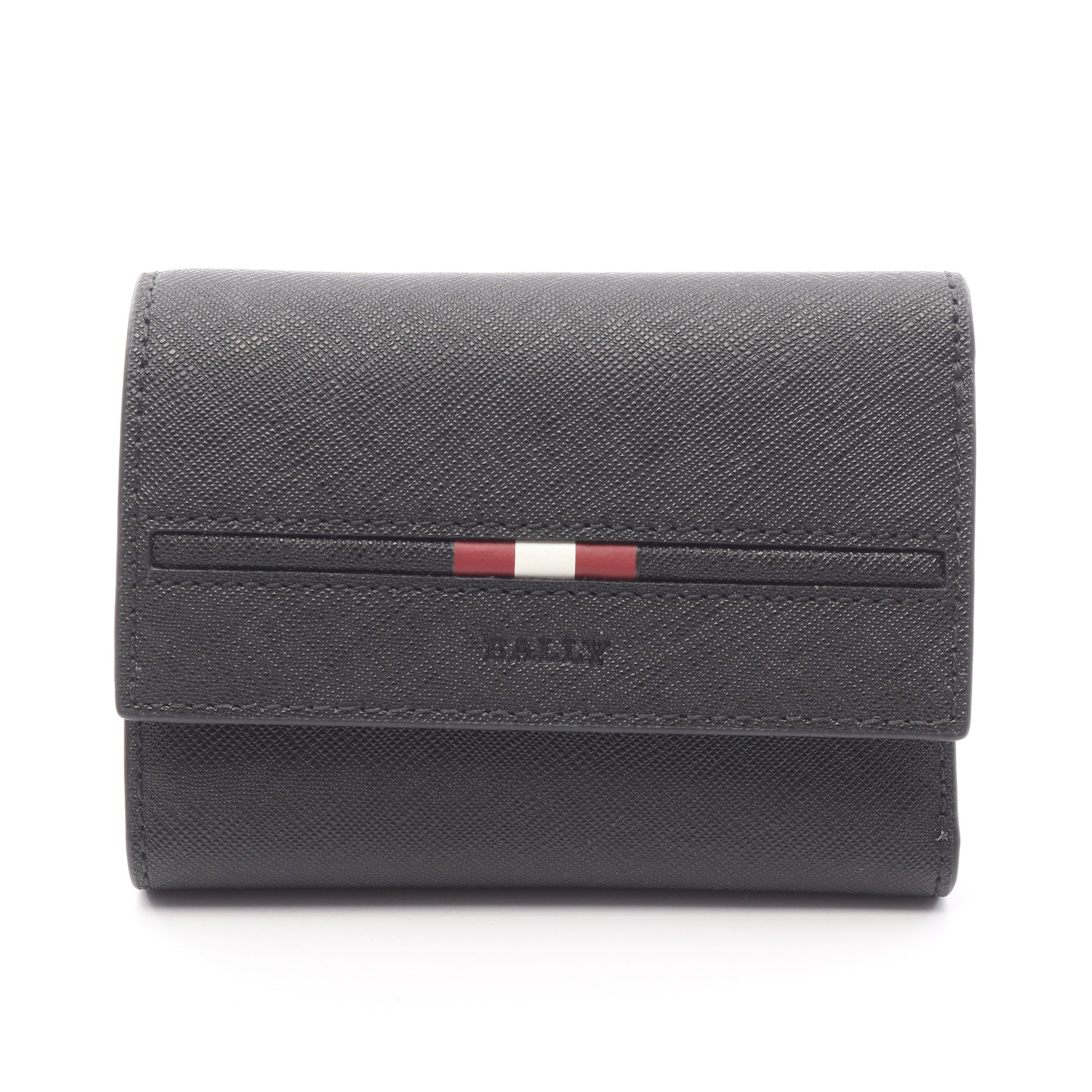 三つ折り財布 レザー ブラック バリー 財布・小物 BALLY