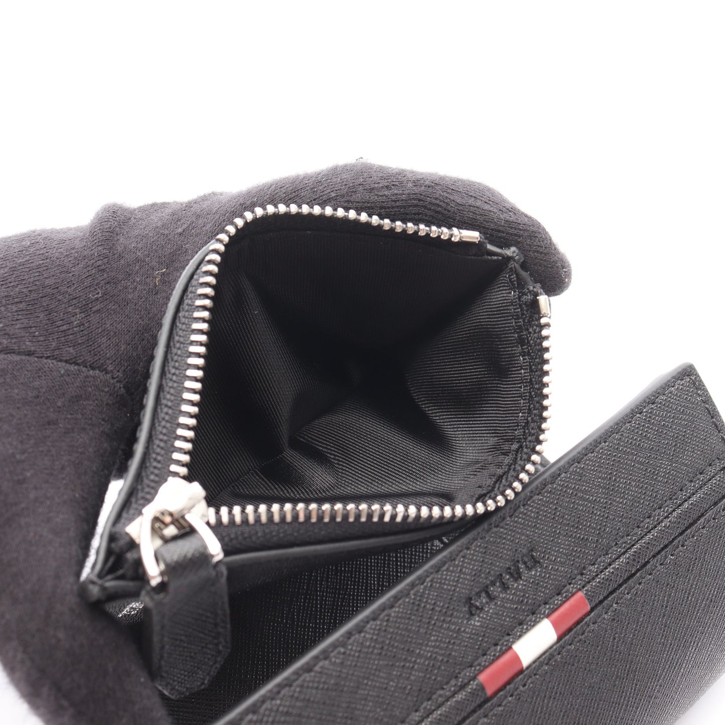 三つ折り財布 レザー ブラック バリー 財布・小物 BALLY