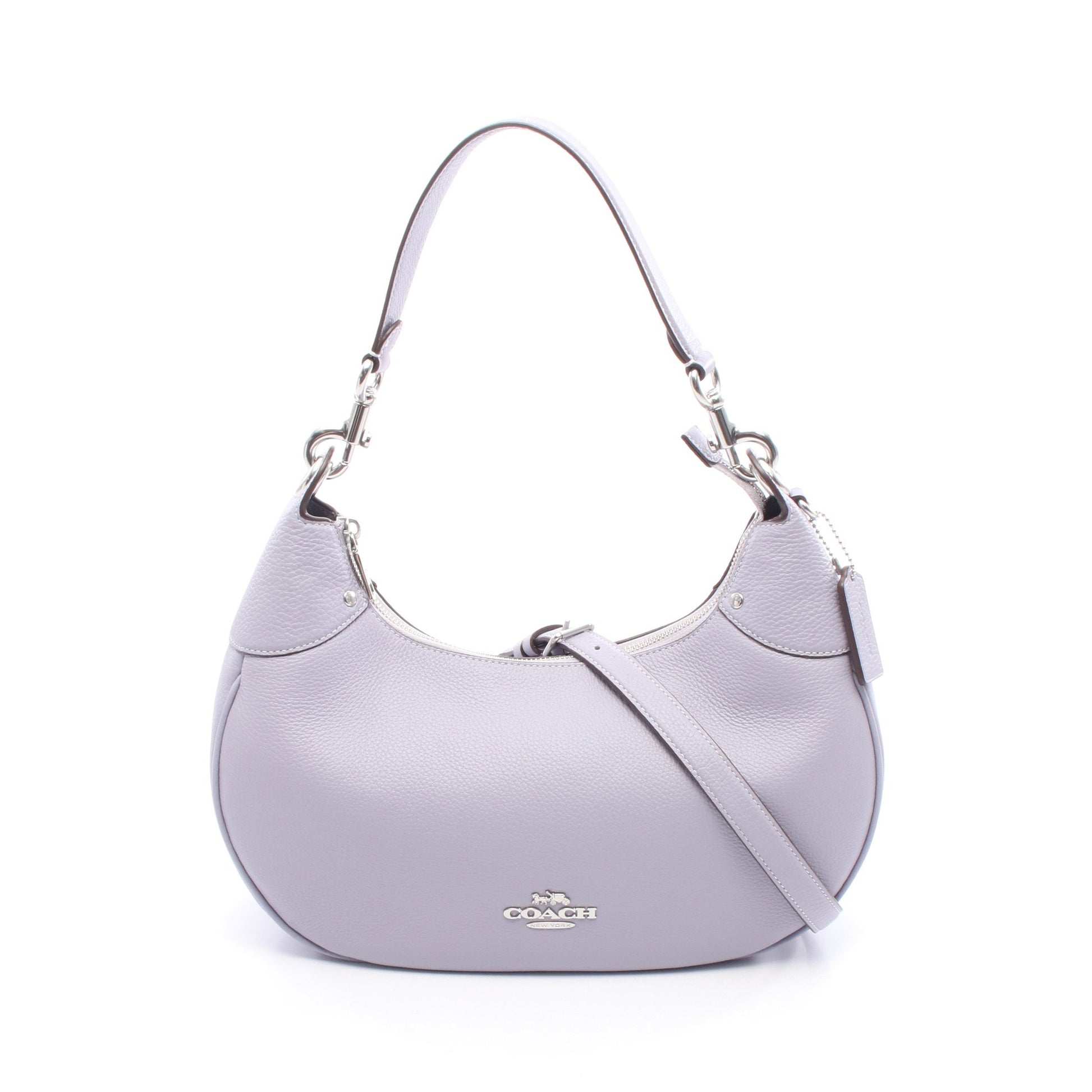 マーラ ホーボー ショルダーバッグ レザー ライトパープル 2WAY コーチ バッグ COACH