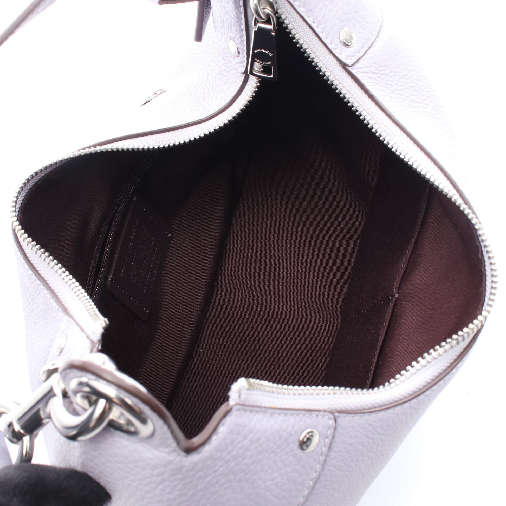 マーラ ホーボー ショルダーバッグ レザー ライトパープル 2WAY コーチ バッグ COACH