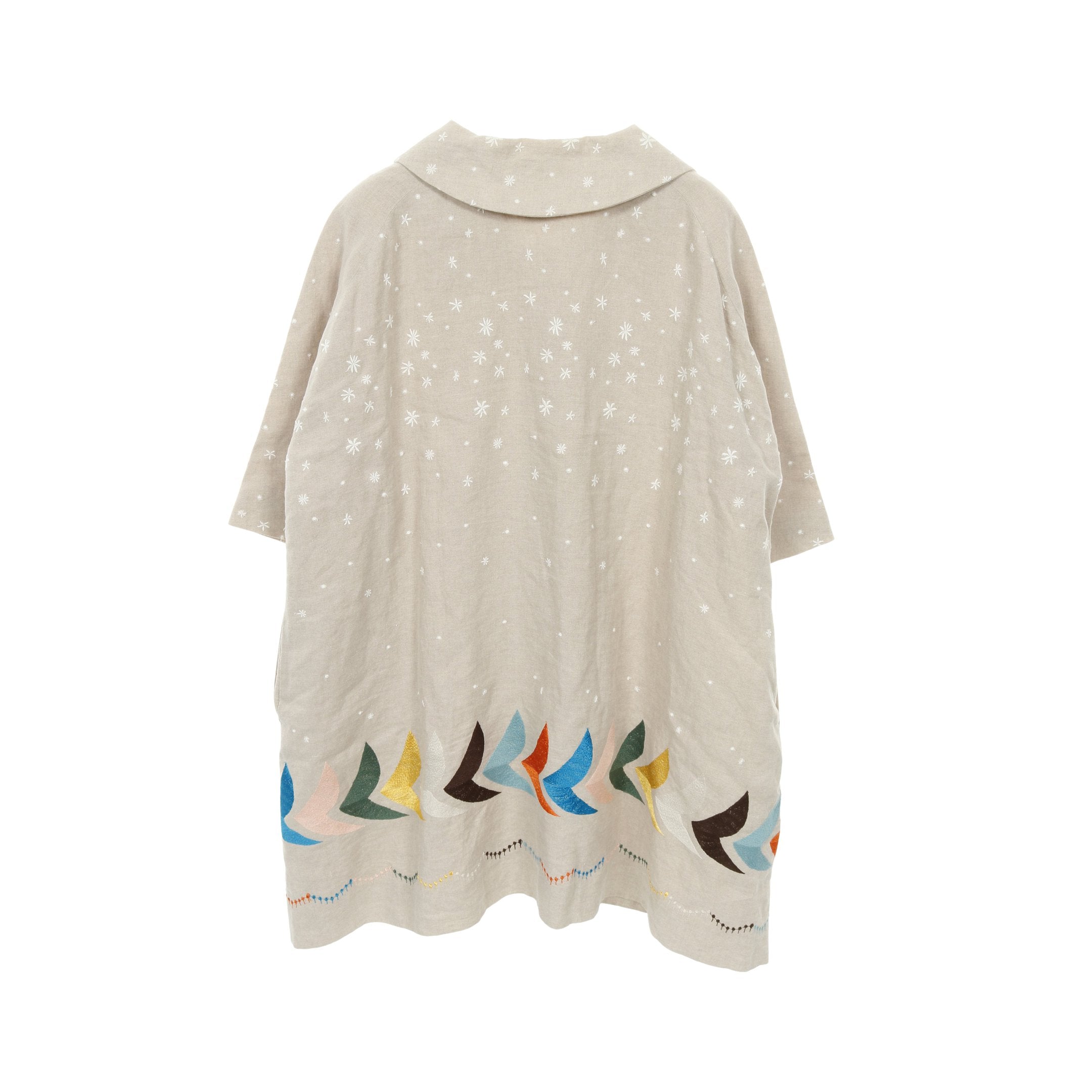 hoshi hana bird コート 刺繍 リネン ベージュ ミナペルホネン – RECLO