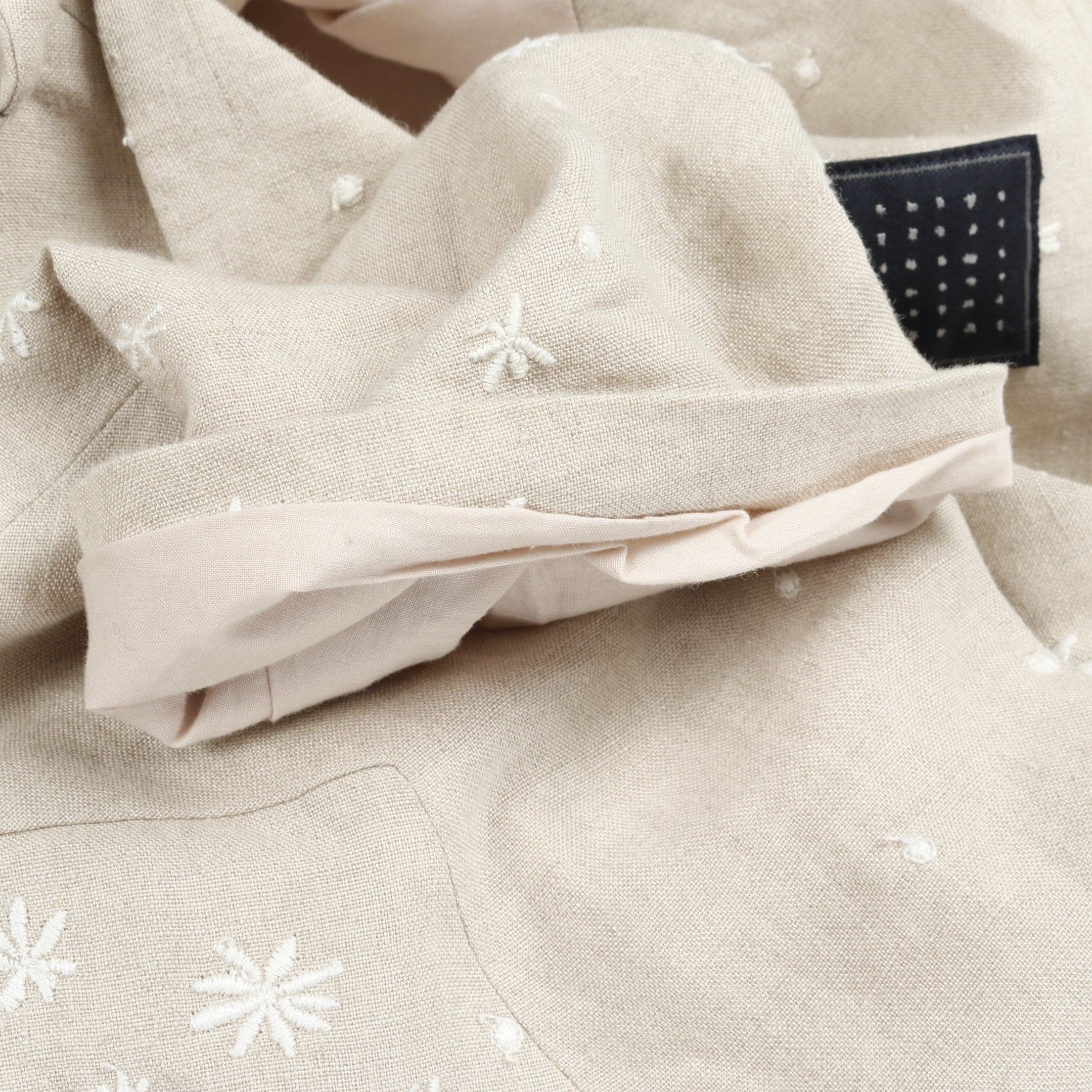 hoshi hana bird コート 刺繍 リネン ベージュ ミナペルホネン – RECLO