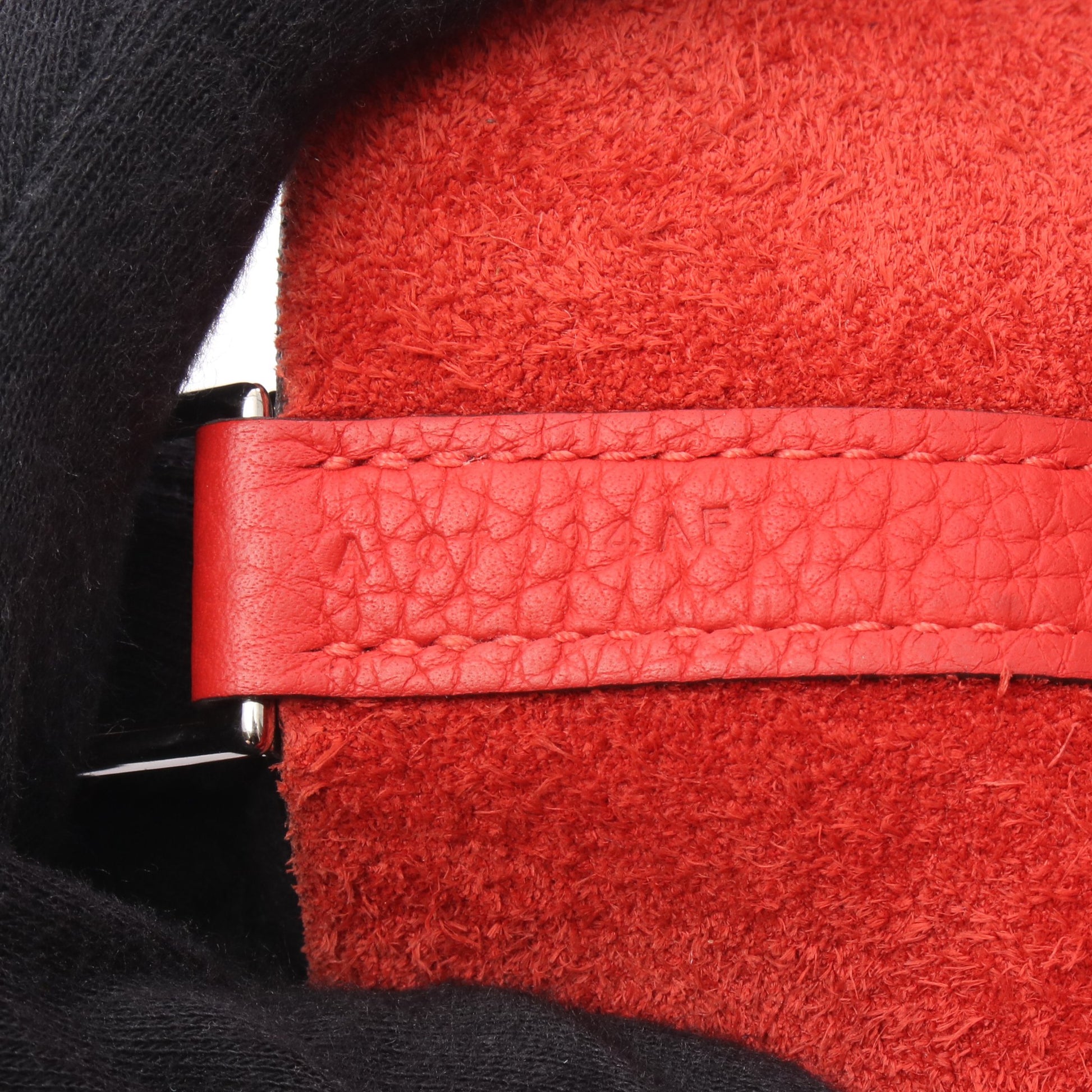 ピコタンPM ルージュトマト ハンドバッグ トリヨンクレマンス レッド シルバー金具 A刻印 エルメス バッグ HERMES
