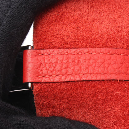 ピコタンPM ルージュトマト ハンドバッグ トリヨンクレマンス レッド シルバー金具 A刻印 エルメス バッグ HERMES