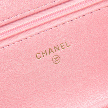 マトラッセ チェーンウォレット ラムスキン ピンク ゴールド金具 シャネル バッグ CHANEL