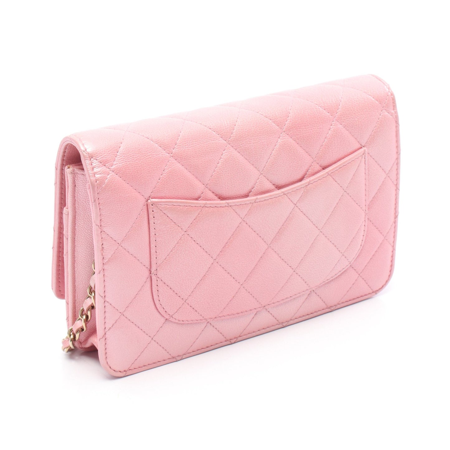 マトラッセ チェーンウォレット ラムスキン ピンク ゴールド金具 シャネル バッグ CHANEL
