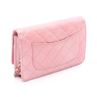 マトラッセ チェーンウォレット ラムスキン ピンク ゴールド金具 シャネル バッグ CHANEL