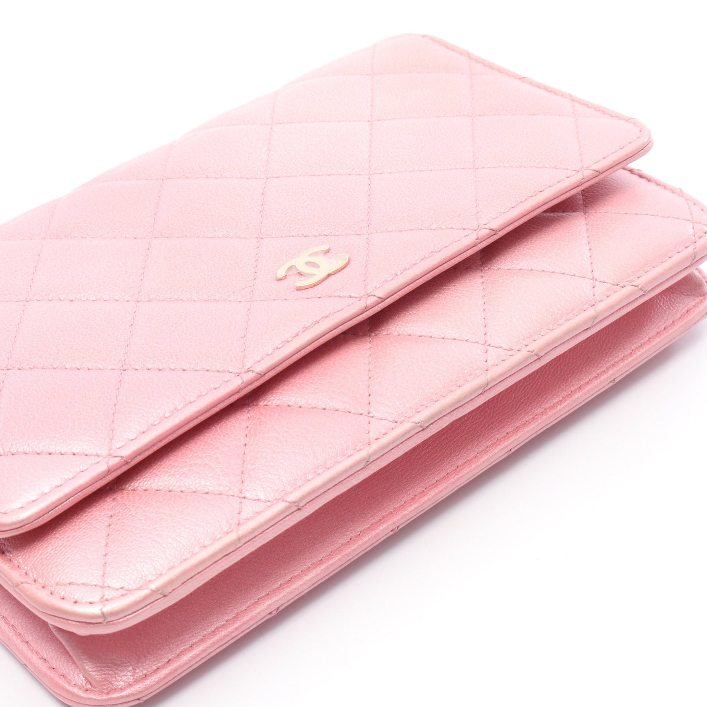 マトラッセ チェーンウォレット ラムスキン ピンク ゴールド金具 シャネル バッグ CHANEL