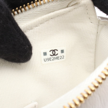 マトラッセ チェーンショルダーバッグ ラムスキン ホワイト ゴールド金具 シャネル バッグ CHANEL
