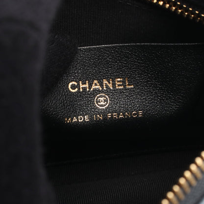 マトラッセ ココマーク チェーンショルダーバッグ レザー グレー ゴールド金具 2WAY シャネル バッグ CHANEL