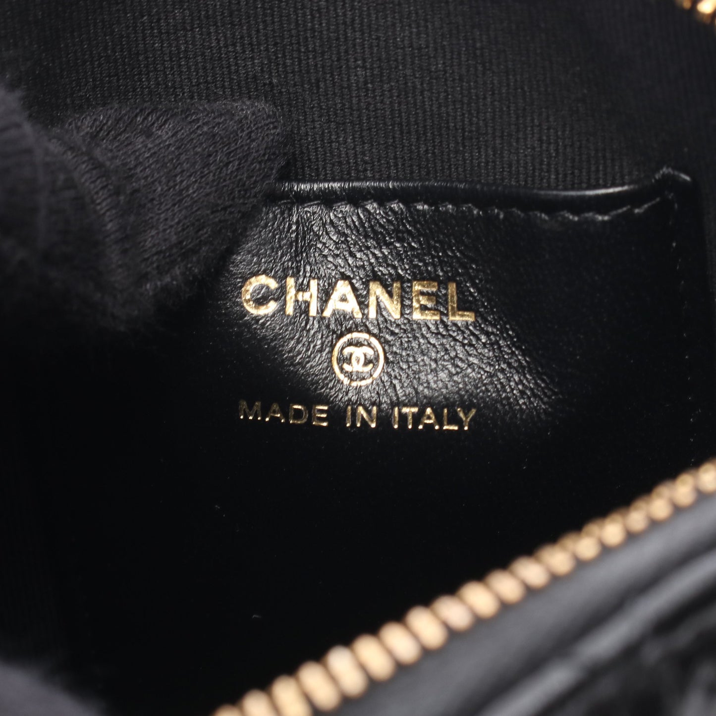 マトラッセ チェーンショルダーバッグ レザー ブラック ゴールド金具 2WAY シャネル バッグ CHANEL