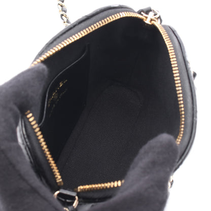 マトラッセ チェーンショルダーバッグ レザー ブラック ゴールド金具 2WAY シャネル バッグ CHANEL