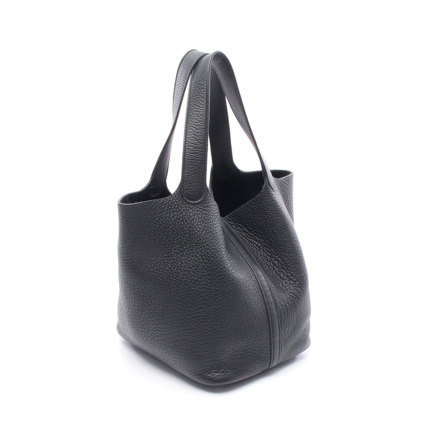 ピコタンMM ハンドバッグ トリヨンクレマンス ブラック シルバー金具 U刻印 エルメス バッグ HERMES