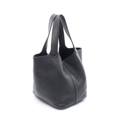ピコタンMM ハンドバッグ トリヨンクレマンス ブラック シルバー金具 U刻印 エルメス バッグ HERMES