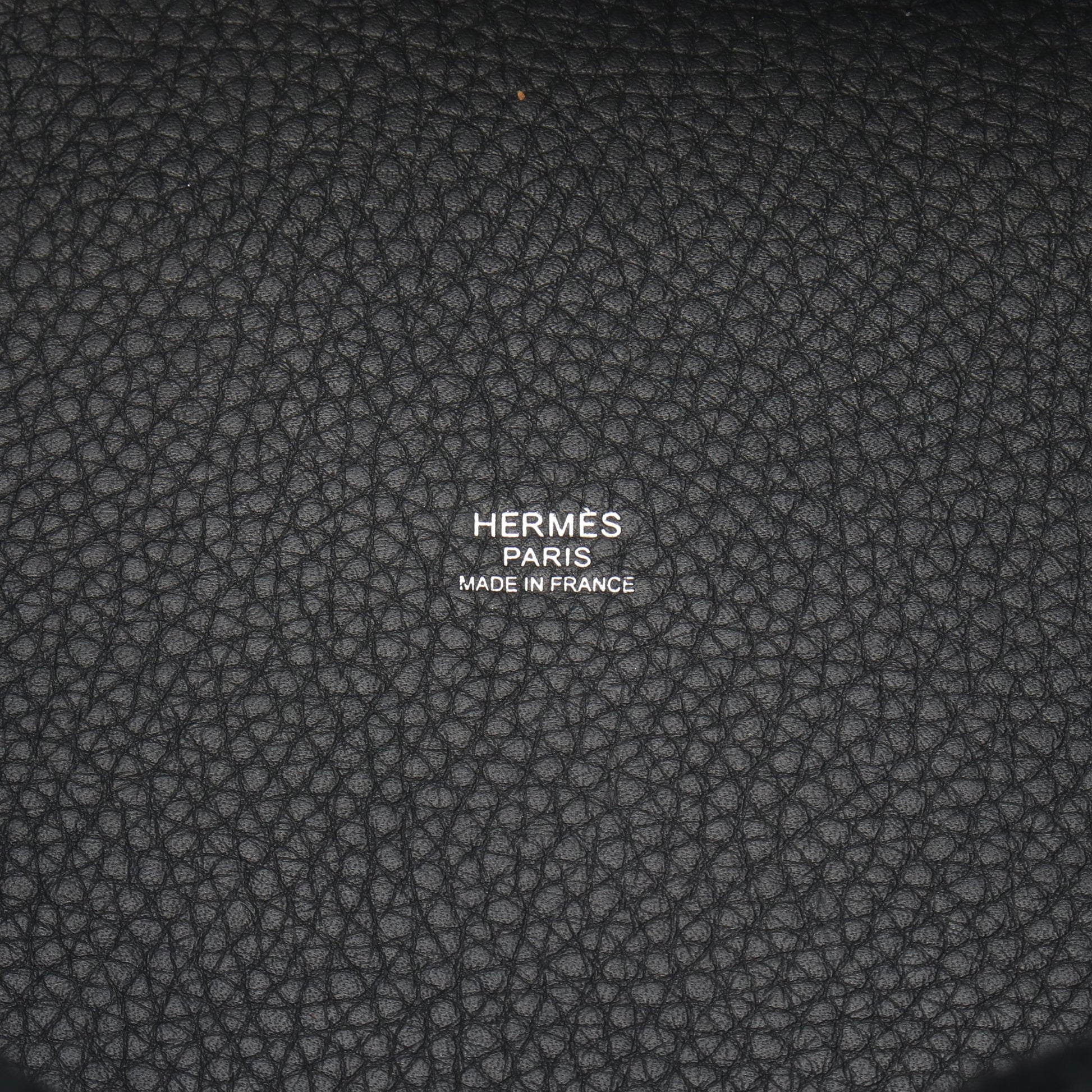 ピコタンMM ハンドバッグ トリヨンクレマンス ブラック シルバー金具 U刻印 エルメス バッグ HERMES