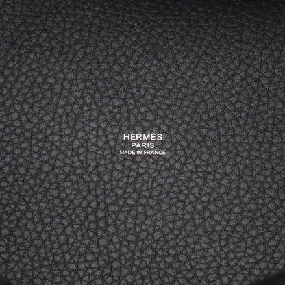 ピコタンMM ハンドバッグ トリヨンクレマンス ブラック シルバー金具 U刻印 エルメス バッグ HERMES