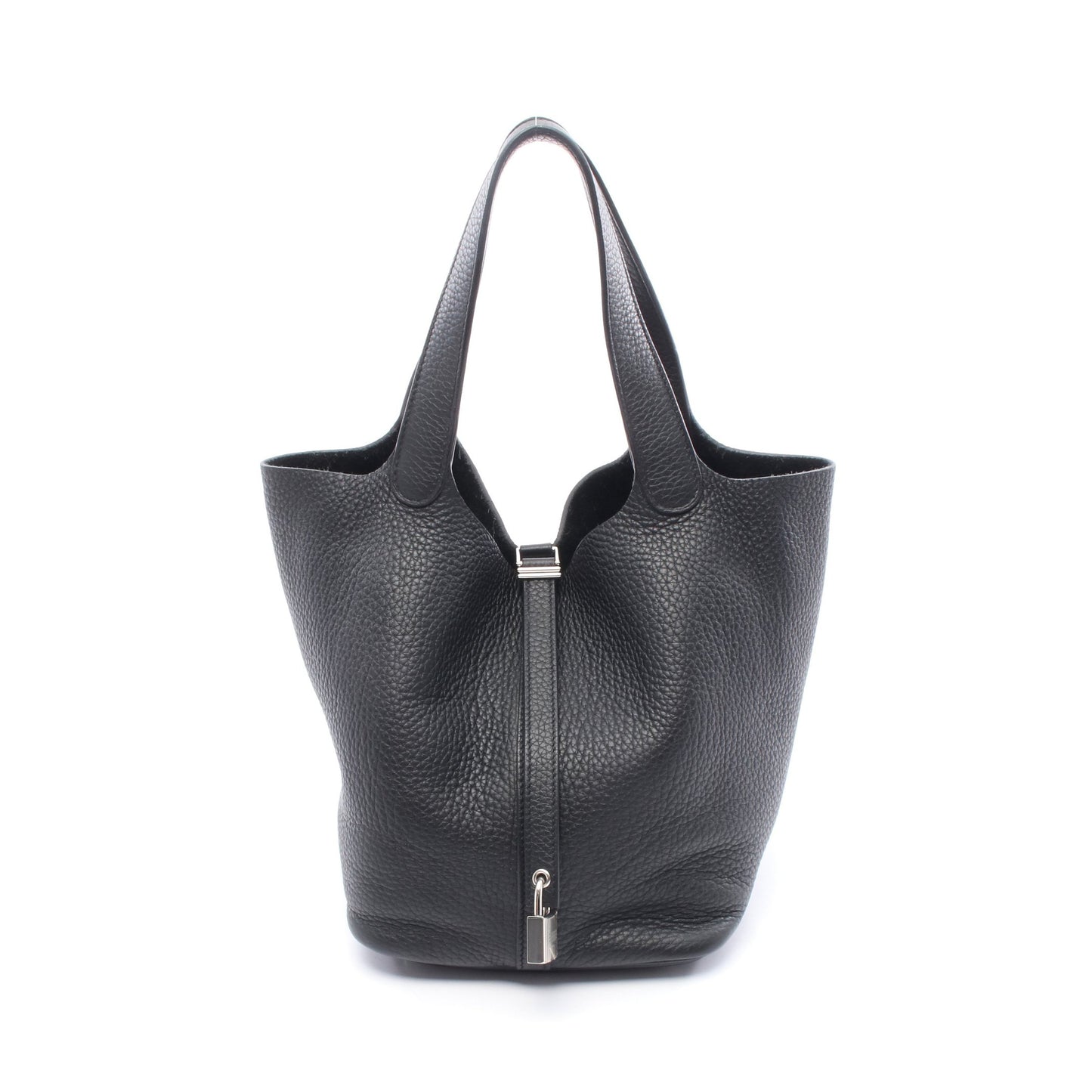 ピコタンMM ハンドバッグ トリヨンクレマンス ブラック シルバー金具 U刻印 エルメス バッグ HERMES