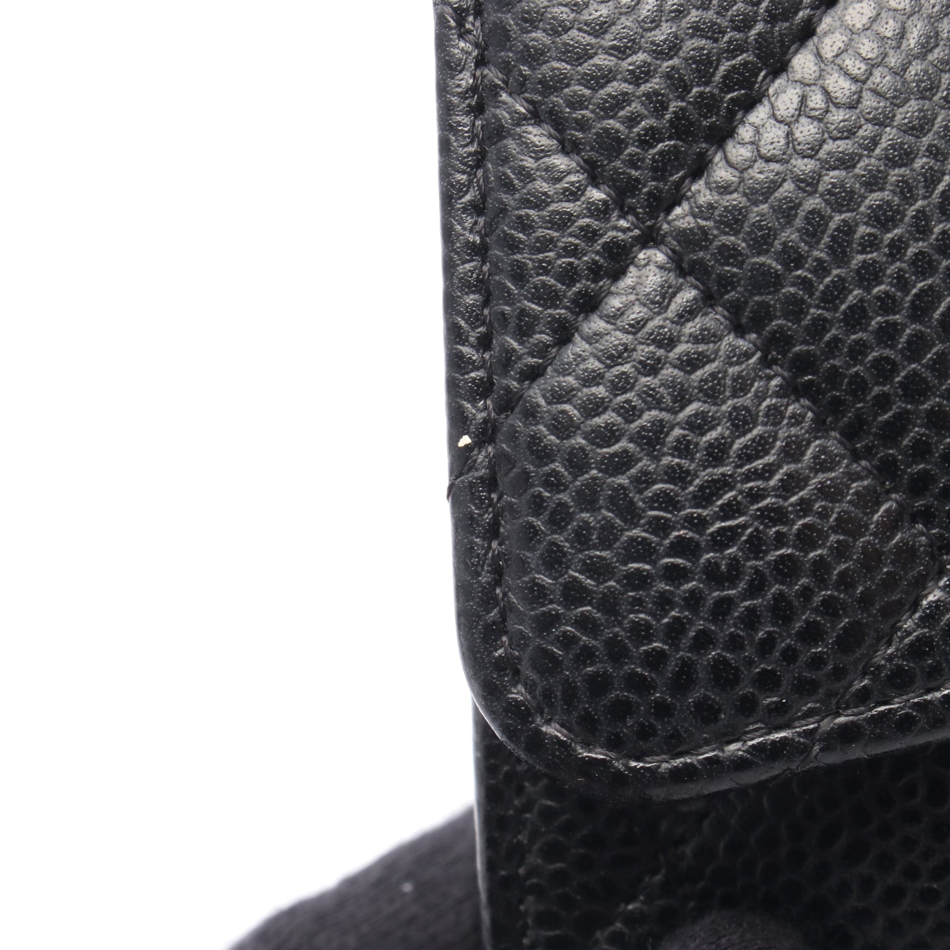 クラシック ロング フラップ ウォレット マトラッセ 二つ折り長財布 キャビアスキン ブラック ゴールド金具 シャネル 財布・小物 CHANEL
