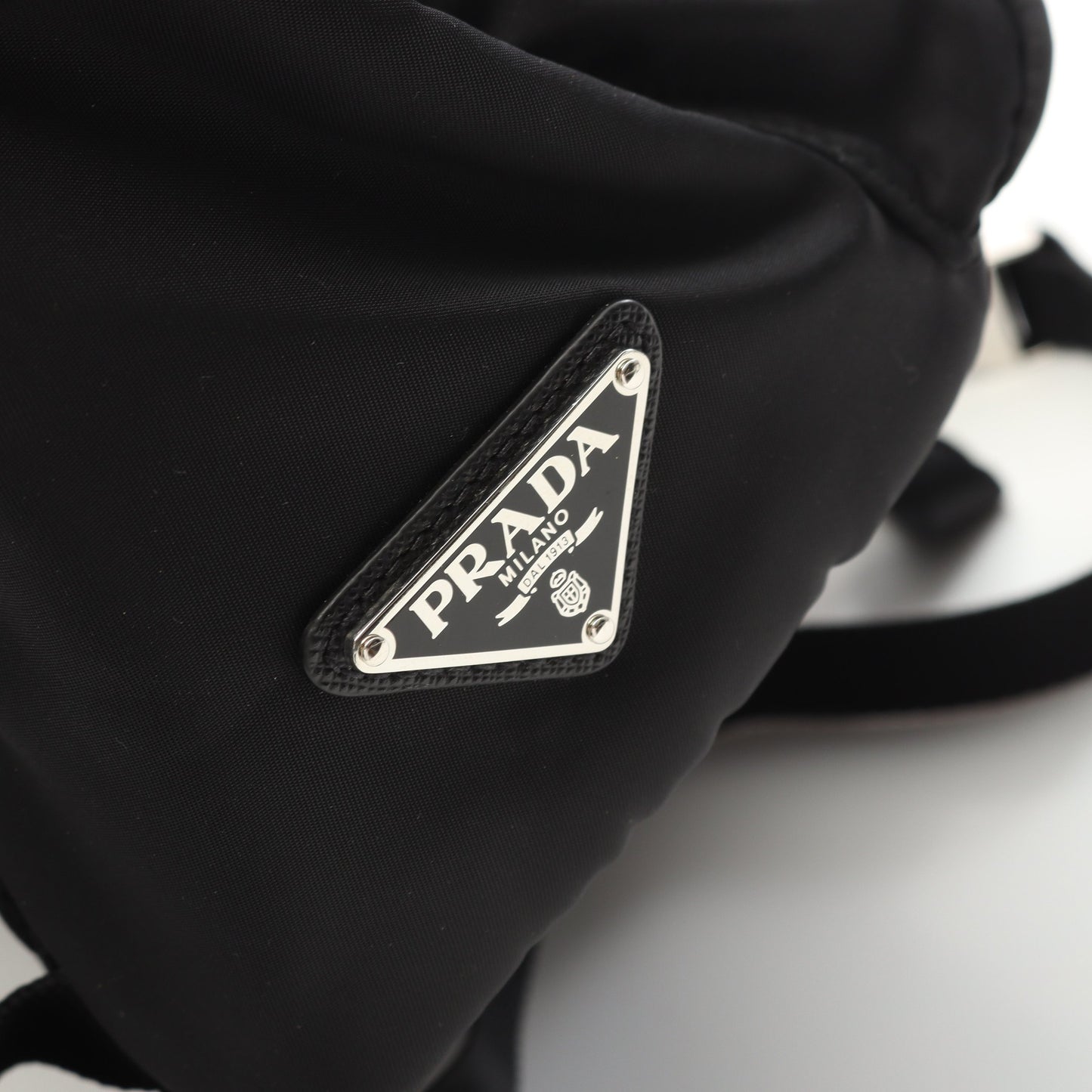 TESSUTO MONTAGNA バックパック リュックサック ナイロン サフィアーノレザー ブラック プラダ バッグ PRADA