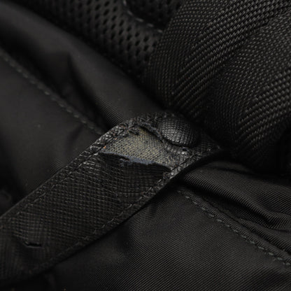 TESSUTO MONTAGNA バックパック リュックサック ナイロン サフィアーノレザー ブラック プラダ バッグ PRADA
