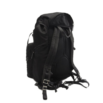 TESSUTO MONTAGNA バックパック リュックサック ナイロン サフィアーノレザー ブラック プラダ バッグ PRADA
