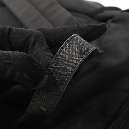 TESSUTO MONTAGNA バックパック リュックサック ナイロン サフィアーノレザー ブラック プラダ バッグ PRADA