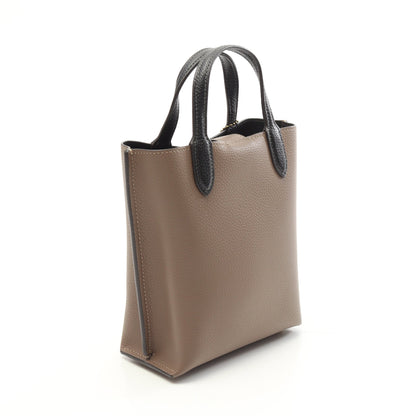 ウィロウ トート16 ハンドバッグ レザー ブラウン ブラック 2WAY コーチ バッグ COACH
