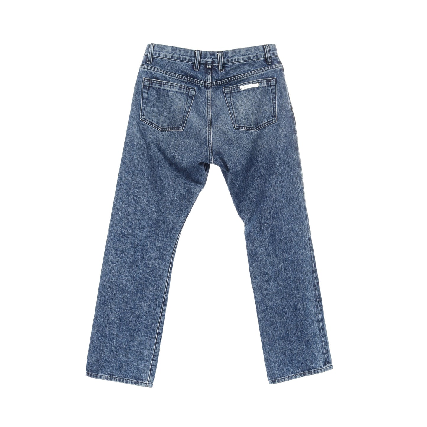 クロスボールボタン デニムパンツ コットン ブルー ボタンフライ クロムハーツ ボトムス Chrome Hearts