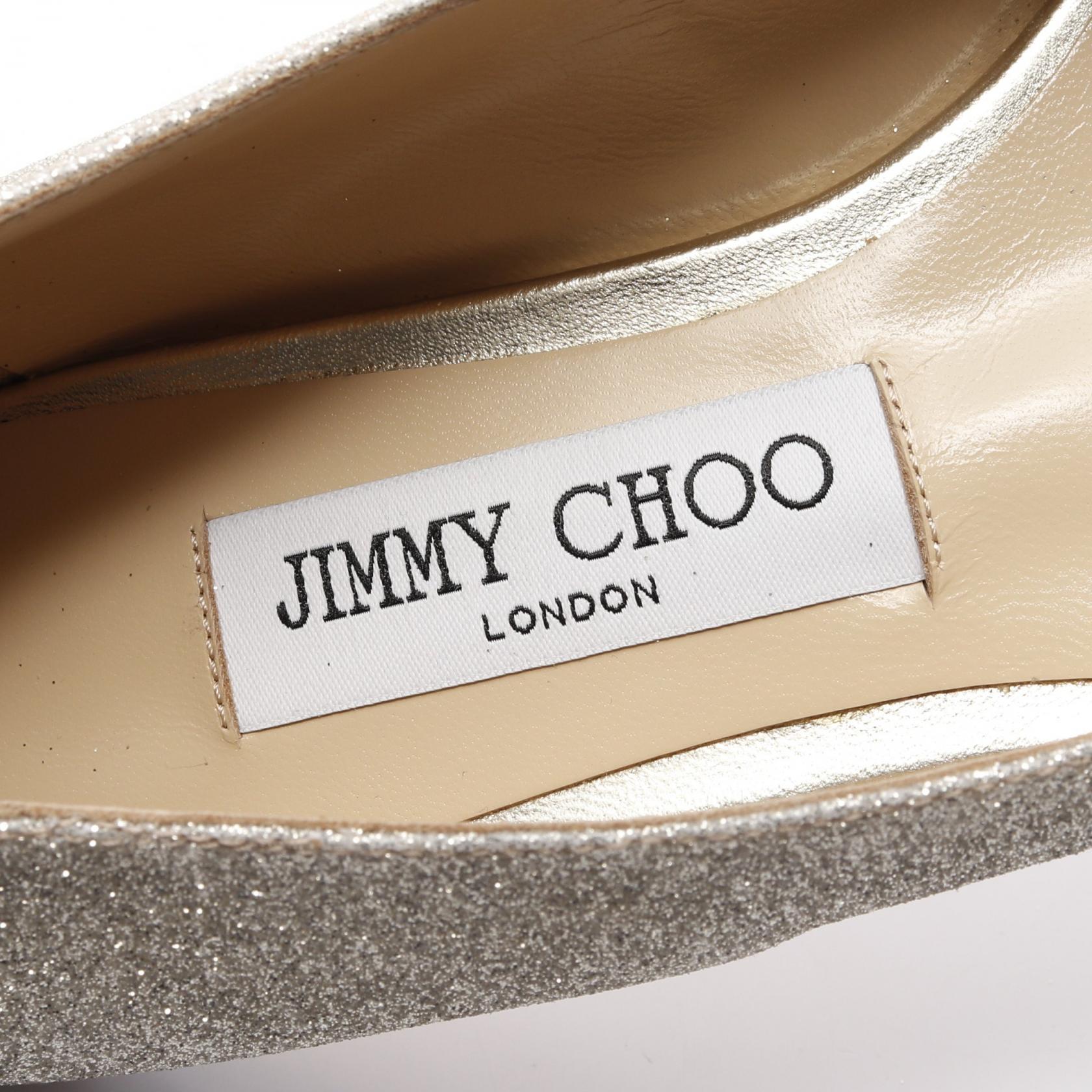 ✨美品✨ジミーチュウ シャンパンゴールド グリッター ブライダルシューズ ROMY FLAT フラットシューズ グリッター シャンパンゴールド ジミー