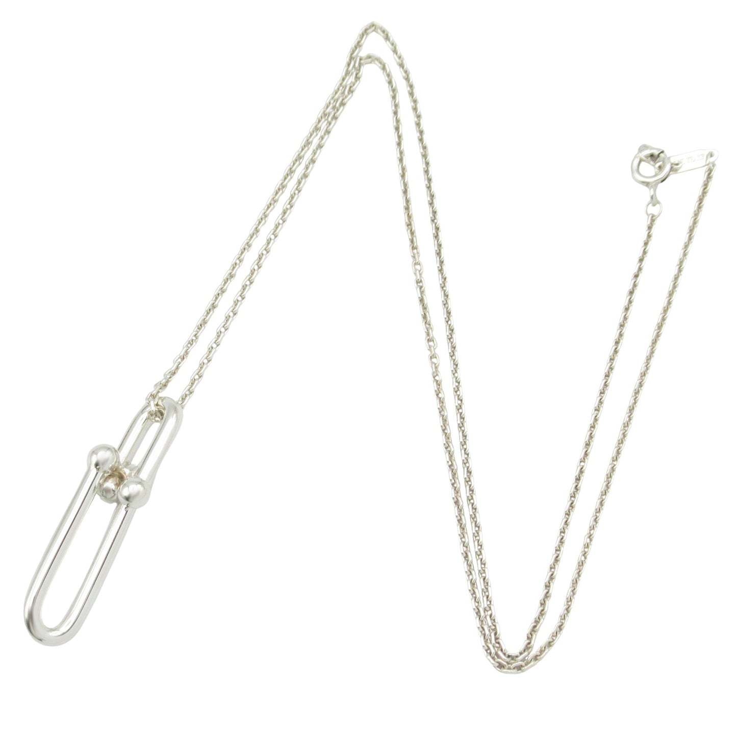 ハードウェア ダブルリンク ネックレス 細長 ネックレス シルバー925 シルバー ティファニー アクセサリー TIFFANY & Co.