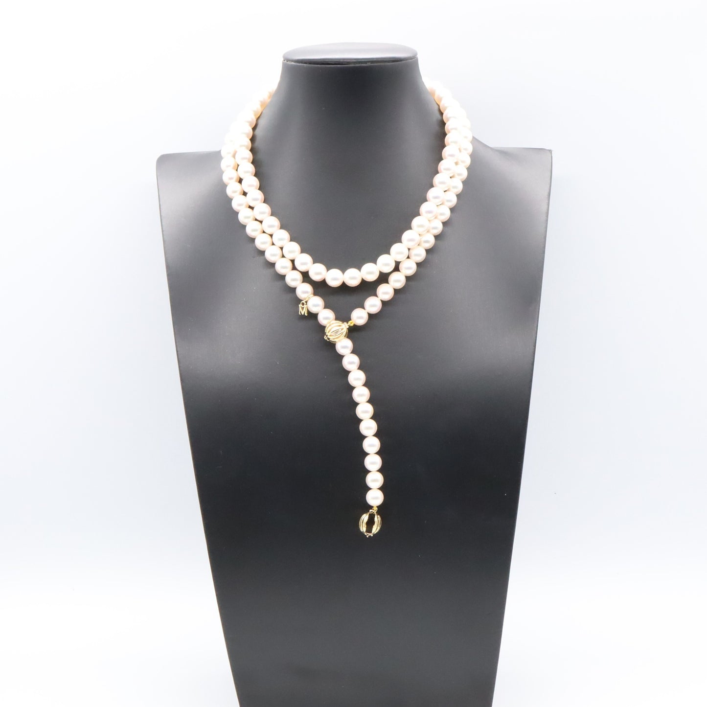 ロングパールネックレス ネックレス K18（イエローゴールド） パール ホワイト ミキモト アクセサリー MIKIMOTO