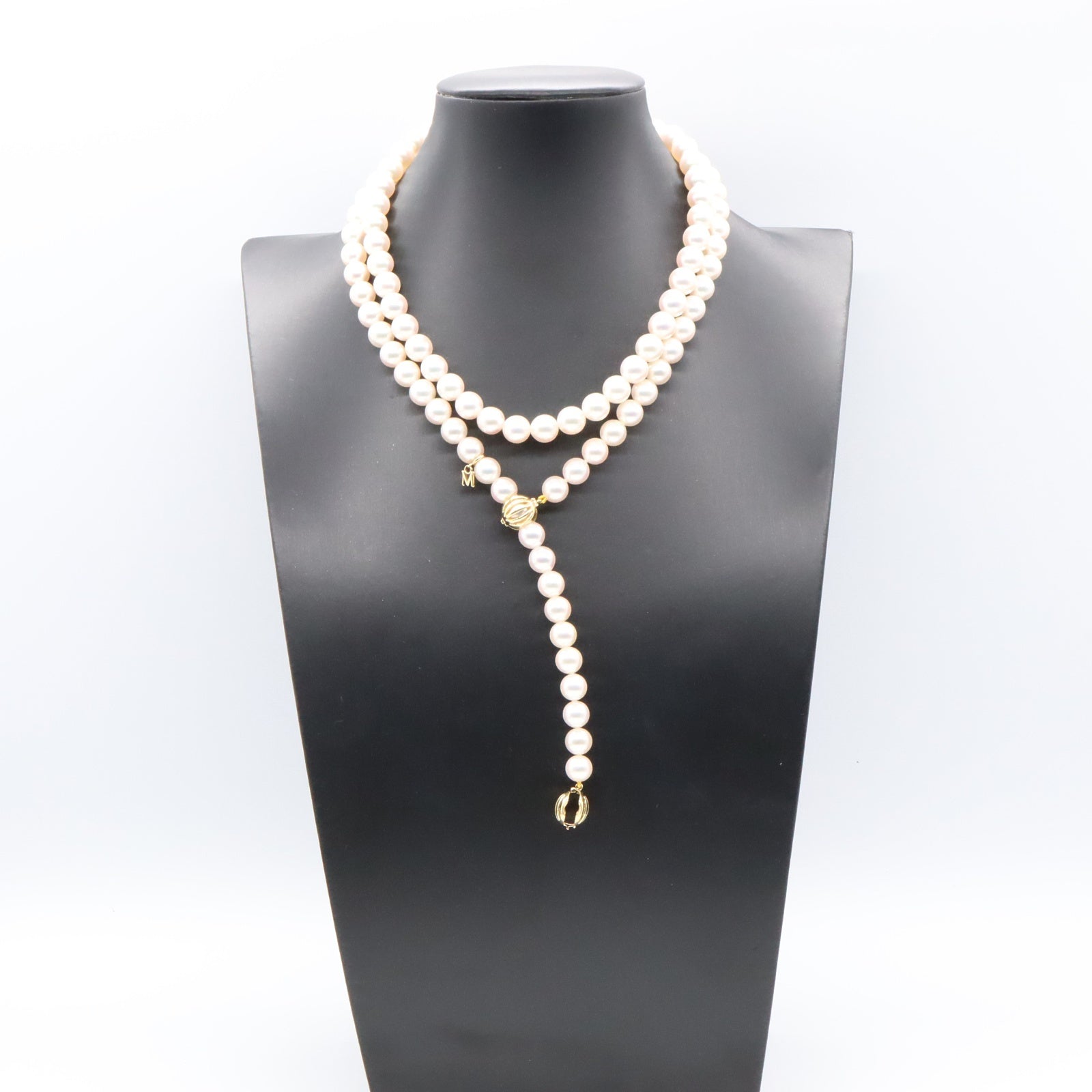 ロングパールネックレス ネックレス K18（イエローゴールド） パール ホワイト ミキモト アクセサリー MIKIMOTO