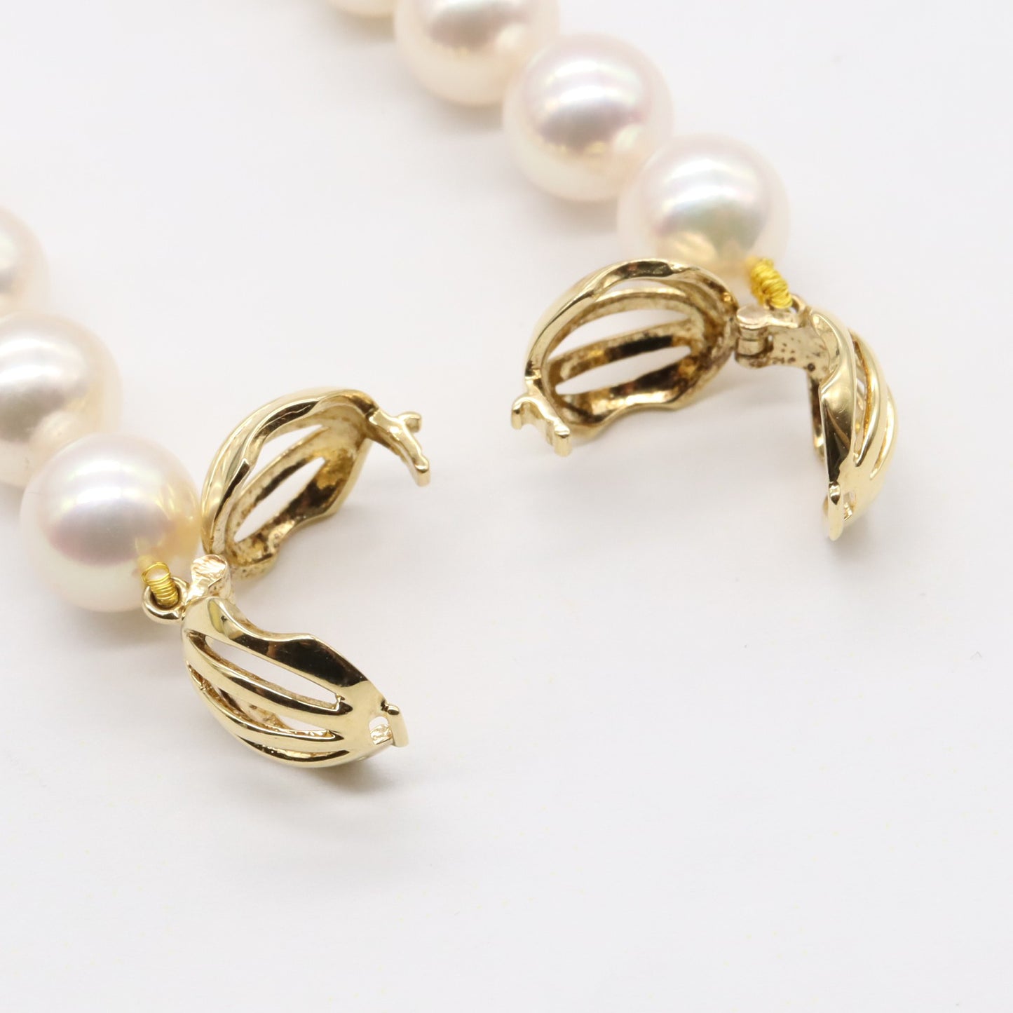 ロングパールネックレス ネックレス K18（イエローゴールド） パール ホワイト ミキモト アクセサリー MIKIMOTO