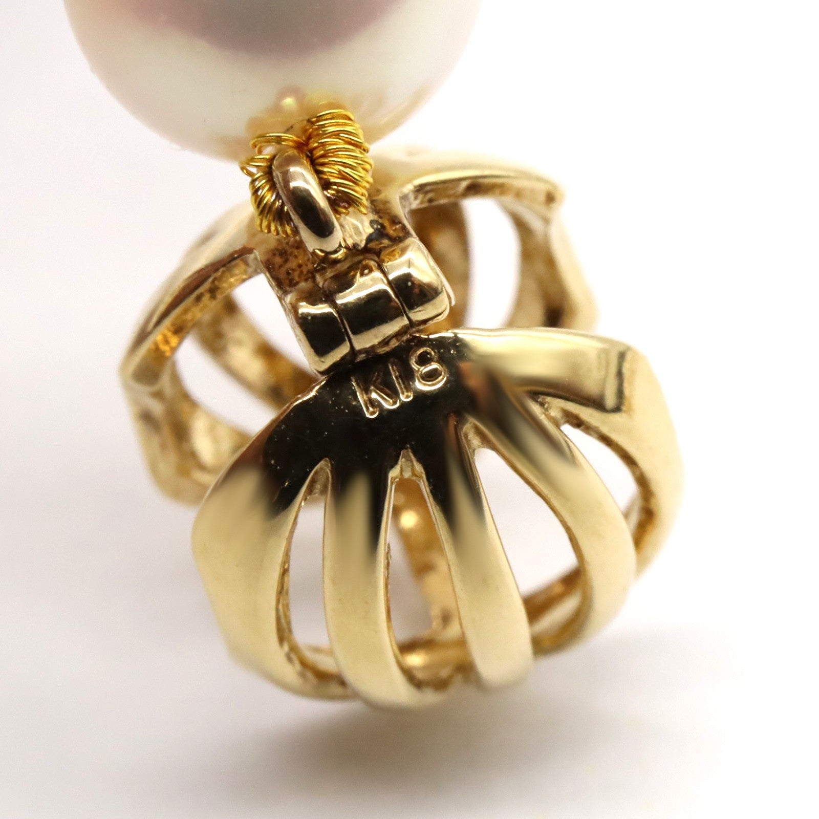 ロングパールネックレス ネックレス K18（イエローゴールド） パール ホワイト ミキモト アクセサリー MIKIMOTO