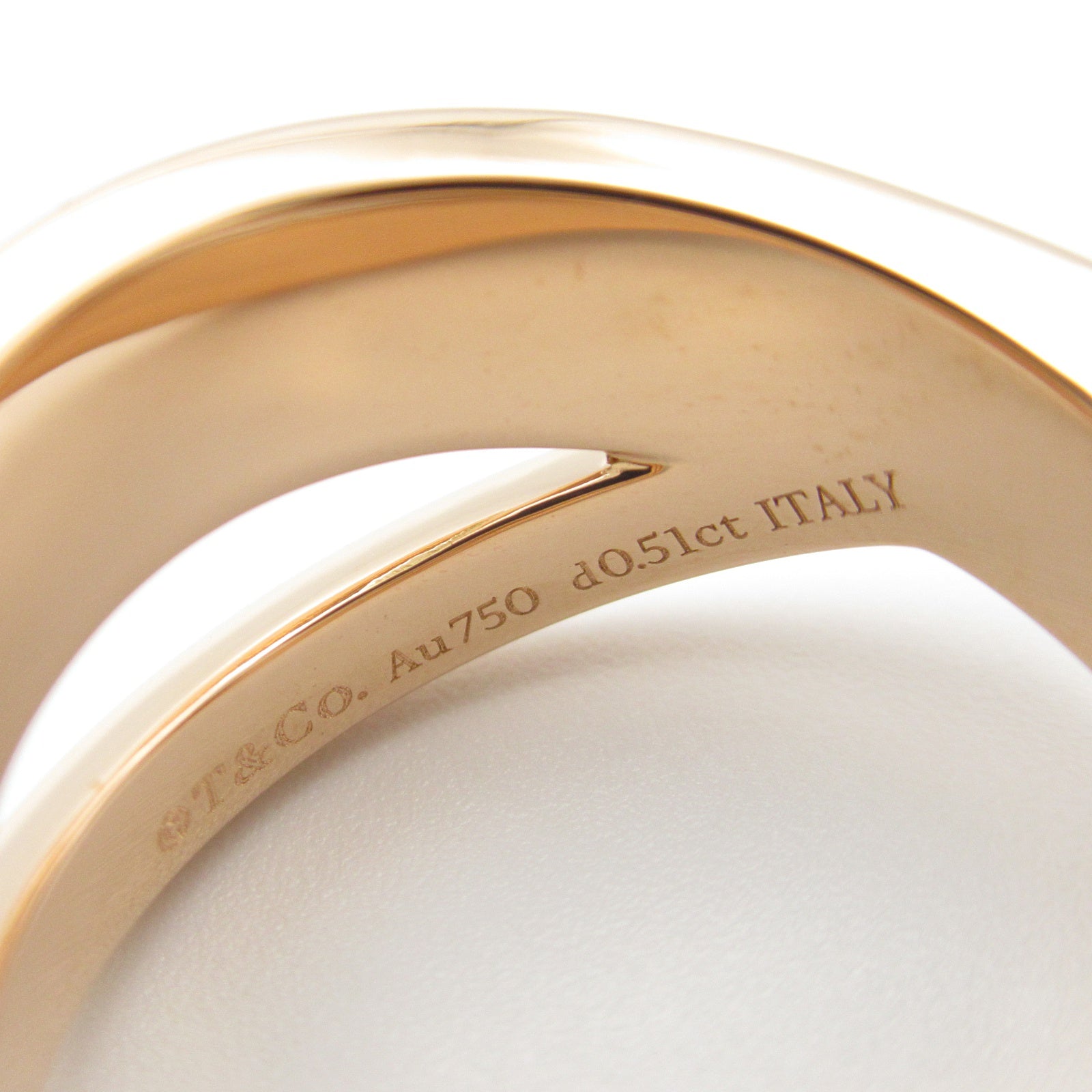 S*a様 ティファニーK18 ダイヤモンドピークリング TIFFANY&Co. ティファニー K18PG ピンクゴールド インフィニティ