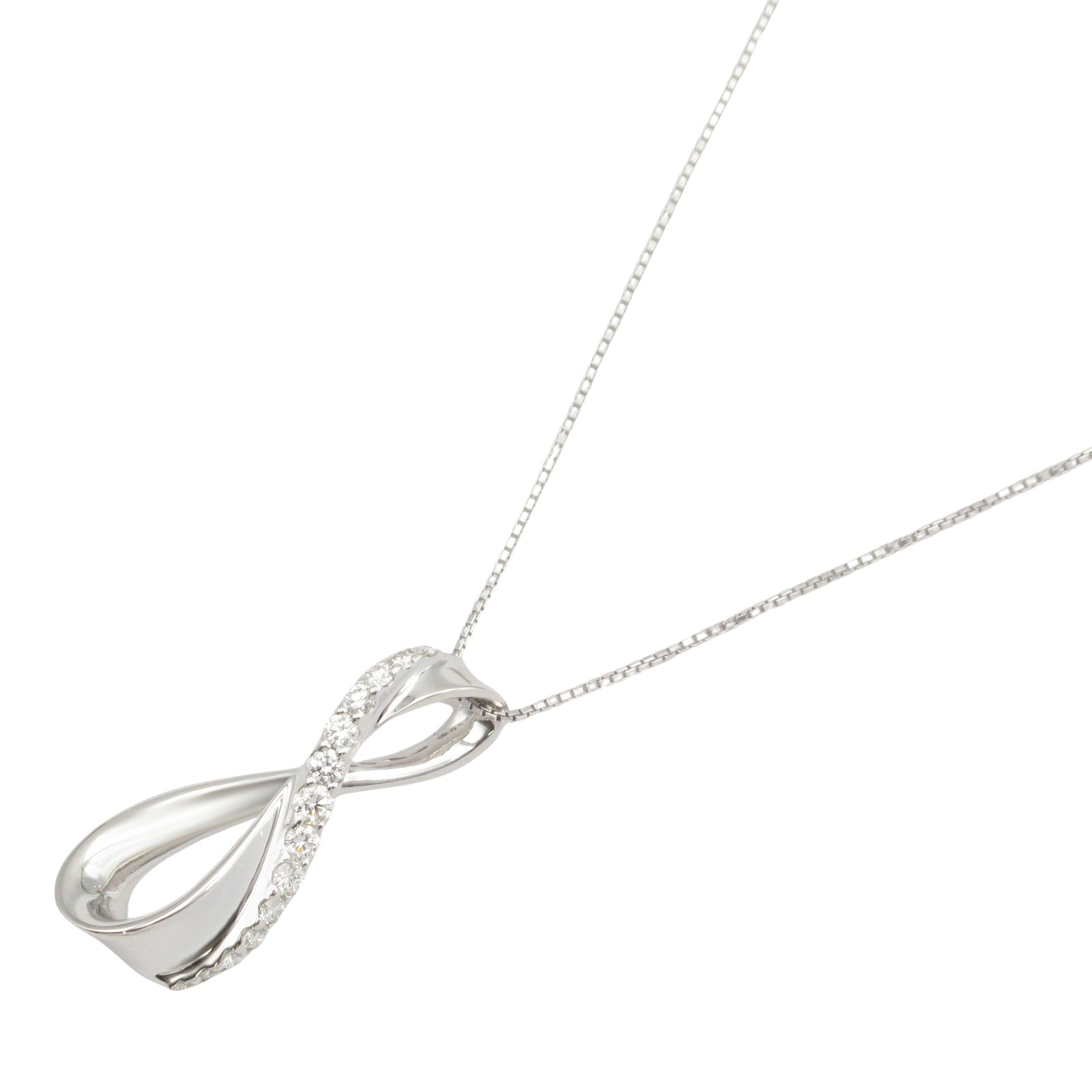 ダイヤ ネックレス ネックレス K18WG（ホワイトゴールド