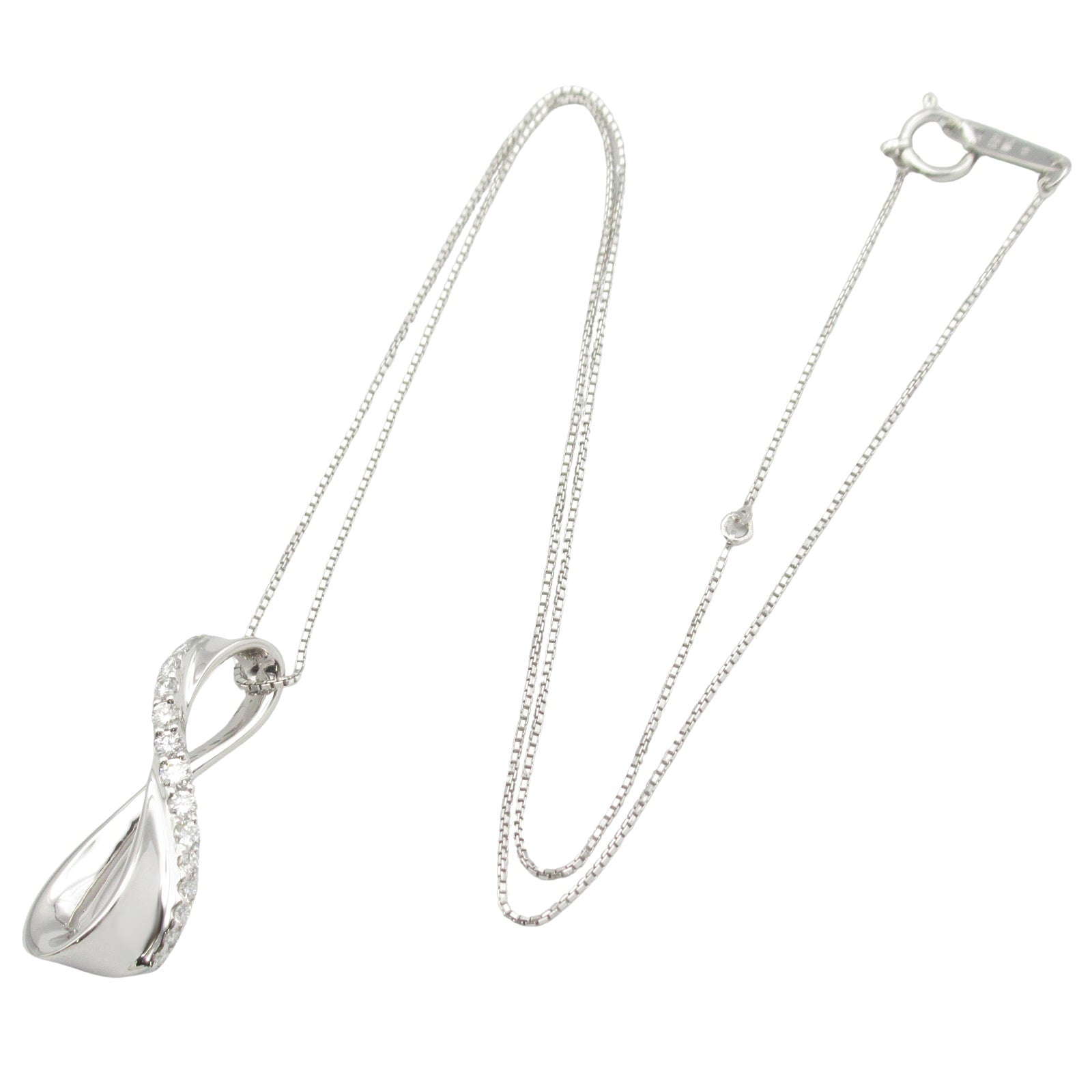 K18WG ホワイトゴールド　ダイヤネックレス ダイヤ ネックレス ネックレス K18WG（ホワイトゴールド