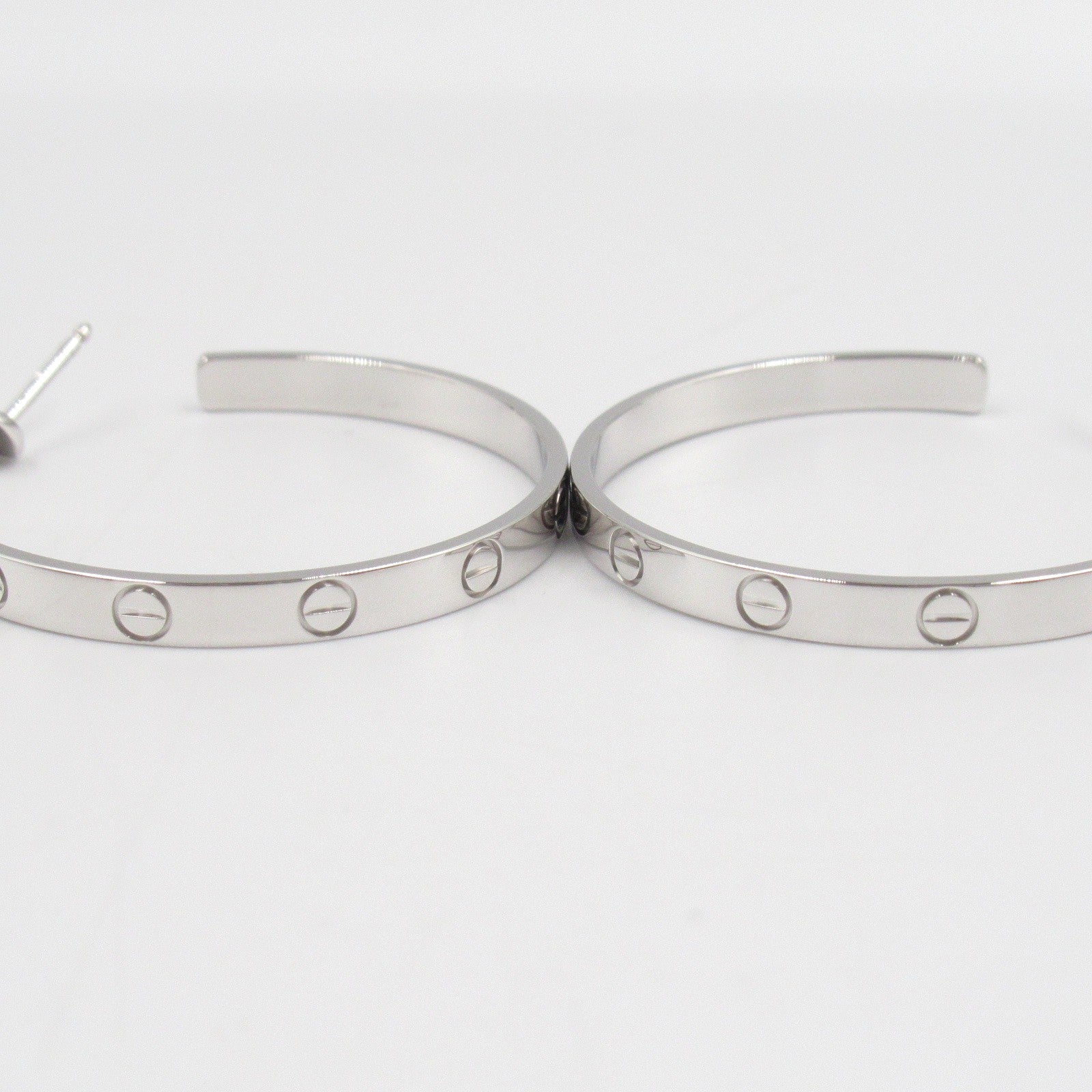 ラブフープ ピアス ピアス K18WG（ホワイトゴールド） シルバー