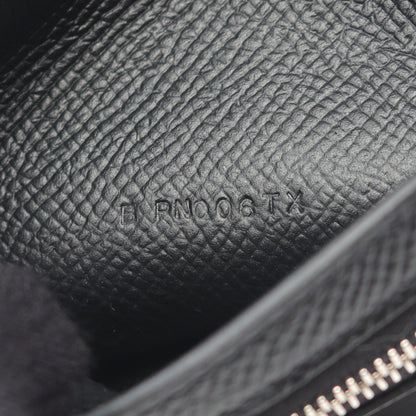 ベアンコンパクト 二つ折り財布 ヴォーエプソン ブラック シルバー金具 B刻印 エルメス 財布・小物 HERMES