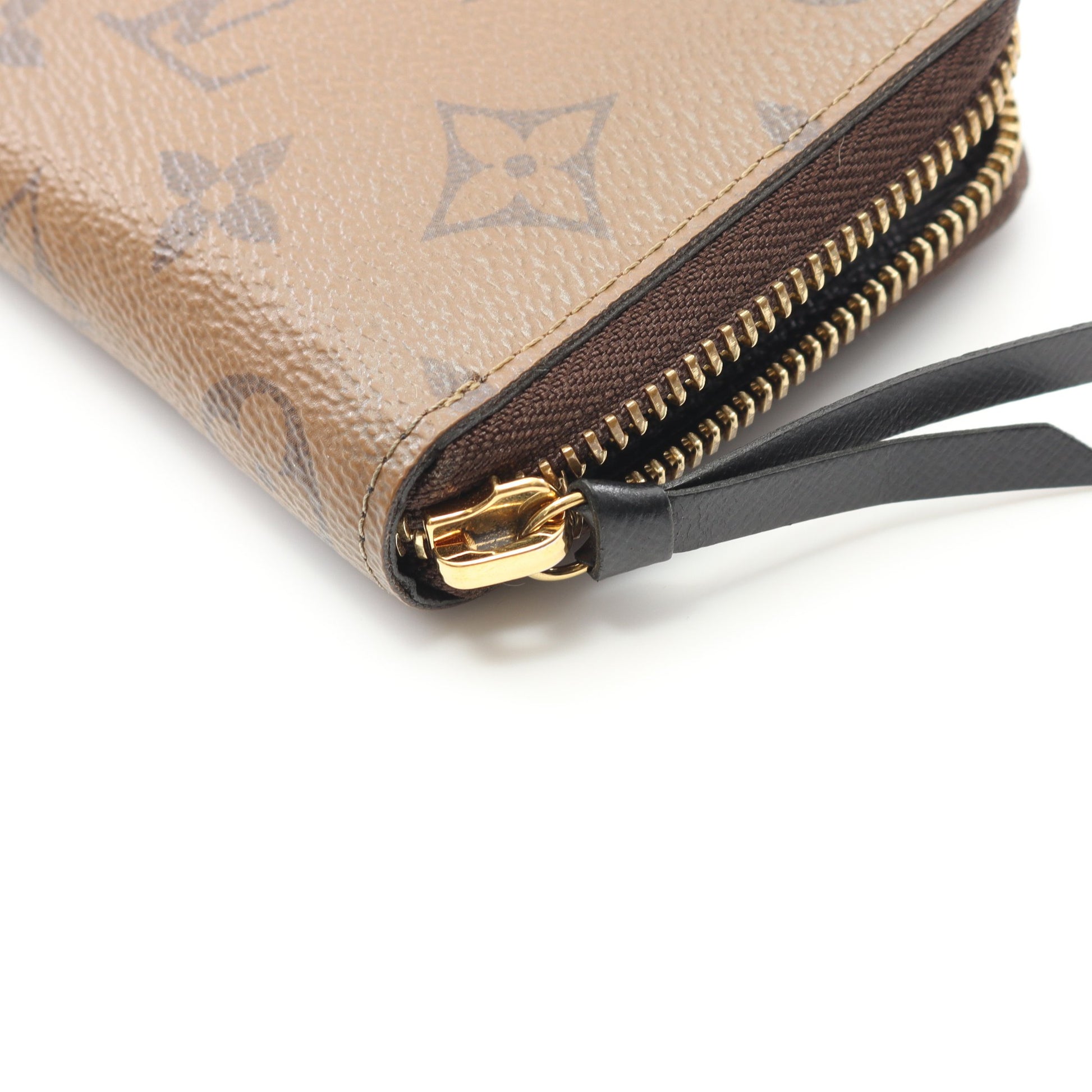 ポルトフォイユクレマンス モノグラムリバース ラウンドファスナー長  