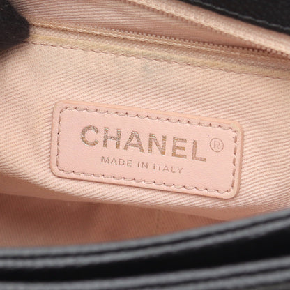 マトラッセ チェーンショルダーバッグ キャビアスキン ブラック ゴールド金具 2WAY シャネル バッグ CHANEL