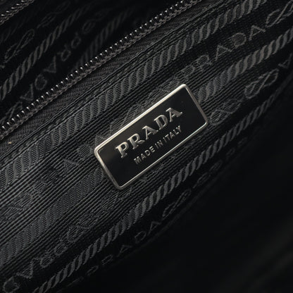 TESSUTO SAFFI ショルダーバッグ ナイロン サフィアーノレザー ブラック プラダ バッグ PRADA