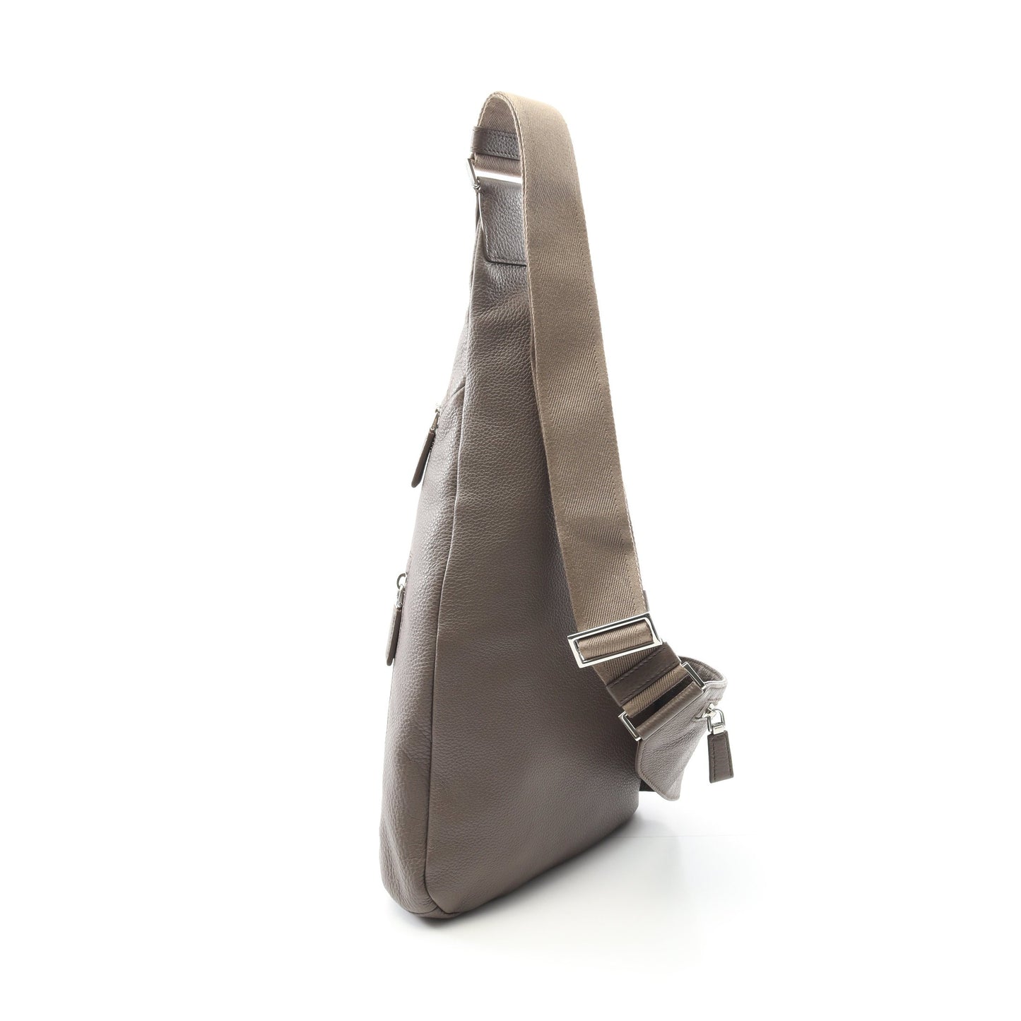 VIT.DAINO ボディバッグ レザー グレーベージュ プラダ バッグ PRADA