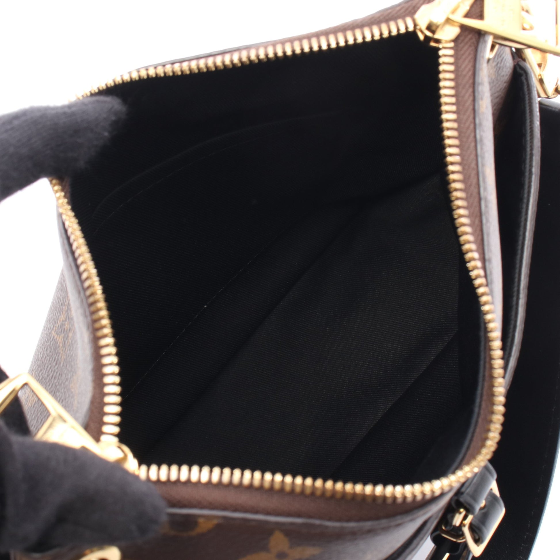 オデオン NM PM モノグラム ノワール ショルダーバッグ PVC レザー ブラウン ブラック ルイヴィトン バッグ LOUIS VUITTON